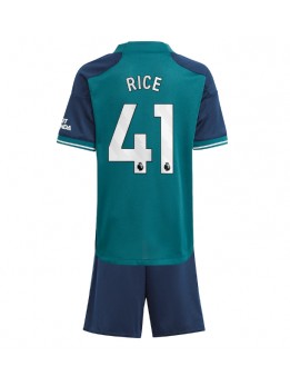Otroški Nogometna dresi replika Arsenal Declan Rice #41 Tretji 2023-24 Kratek rokav (+ hlače)